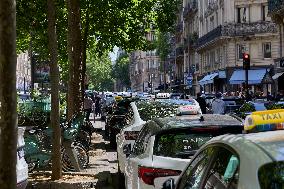 Demonstration By Taxi Drivers - Paris