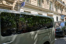 Demonstration By Taxi Drivers - Paris