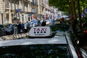 Demonstration By Taxi Drivers - Paris