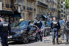 Demonstration By Taxi Drivers - Paris