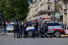 Demonstration By Taxi Drivers - Paris