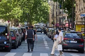 Demonstration By Taxi Drivers - Paris