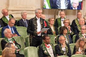Raphael Gaillard Inducted Into The Academie Francaise - Paris