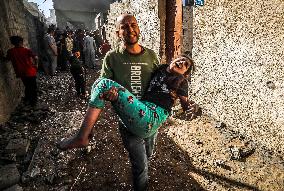 Israeli Airstrike On Jabalia Refugee Camp - Palestine