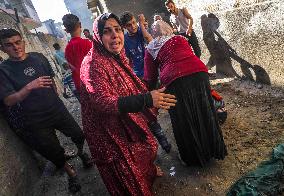 Israeli Airstrike On Jabalia Refugee Camp - Palestine
