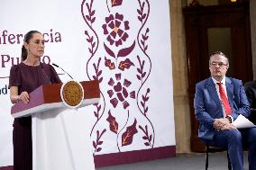 President Claudia Sheinbaum Holds Briefing - Mexico