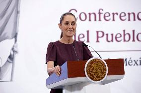 President Claudia Sheinbaum Holds Briefing - Mexico