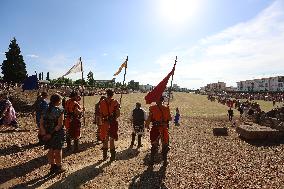 Roman Chariot Race During Emerita Lvdica - Spain