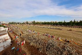 Roman Chariot Race During Emerita Lvdica - Spain