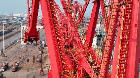 Largest Timber Import Port Rizhao Port in China
