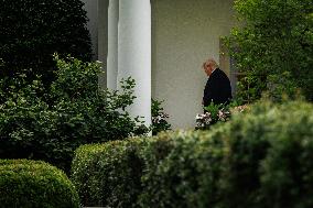 U.S. President Trump Departs the White House