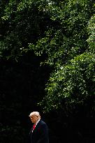 U.S. President Trump Departs the White House