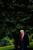 U.S. President Trump Departs the White House