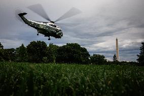 U.S. President Trump Departs the White House