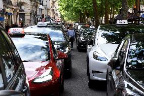 Fourth Day of Taxis Protest - Paris
