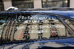 Fourth Day of Taxis Protest - Paris