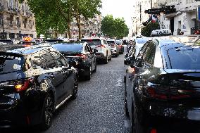 Fourth Day of Taxis Protest - Paris