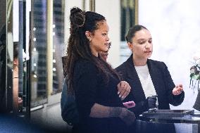 Cannes - Pregnant Rihanna Shopping at Boutique Messika
