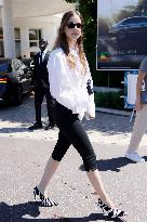 Cannes Barabara Palvin leaves Hotel Martinez MP