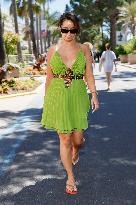 Cannes Lena Mahfouf spotted along Croisette MP
