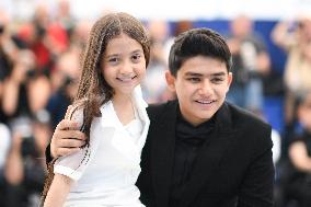 Cannes Woman And Child Photocall AM