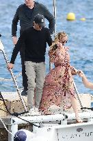 Cannes - Adrien Brody and Georgina Chapman At Eden Roc
