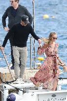 Cannes - Adrien Brody and Georgina Chapman At Eden Roc