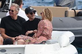 Cannes - Adrien Brody and Georgina Chapman At Eden Roc