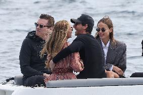 Cannes - Adrien Brody and Georgina Chapman At Eden Roc