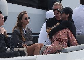 Cannes - Adrien Brody and Georgina Chapman At Eden Roc