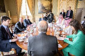 Jean-Noel Barrot Meets with His Saudi, Jordanian and Egyptian Counterparts - Paris