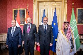 Jean-Noel Barrot Meets with His Saudi, Jordanian and Egyptian Counterparts - Paris