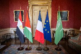 Jean-Noel Barrot Meets with His Saudi, Jordanian and Egyptian Counterparts - Paris
