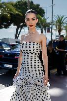 Cannes Amy May Jackson leaves Hotel Martinez MP