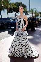 Cannes Amy May Jackson leaves Hotel Martinez MP