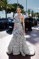 Cannes Amy May Jackson leaves Hotel Martinez MP