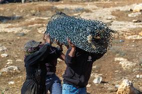 Settlers' Harrasement Forces Palestinians to Leave