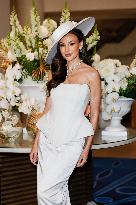Cannes Michelle Keegan is spotted at Hotel Martinez MP