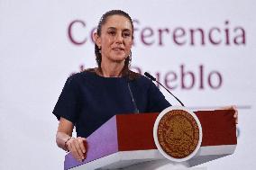 President Claudia Sheinbaum Holds Briefing - Mexico