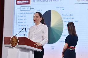 President Claudia Sheinbaum Holds Briefing - Mexico