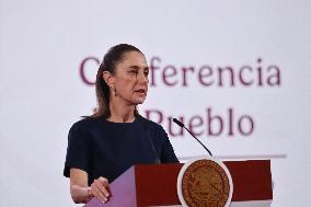 President Claudia Sheinbaum Holds Briefing - Mexico