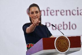President Claudia Sheinbaum Holds Briefing - Mexico