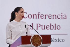 President Claudia Sheinbaum Holds Briefing - Mexico