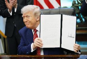 President Trump Signs Executive Orders at the White House