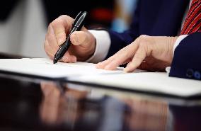 President Trump Signs Executive Orders at the White House