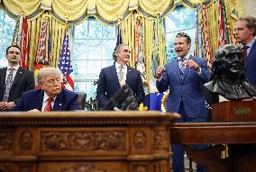 President Trump Signs Executive Orders at the White House