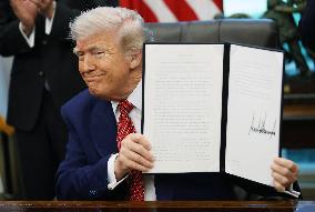 President Trump Signs Executive Orders at the White House