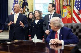 President Trump Signs Executive Orders at the White House