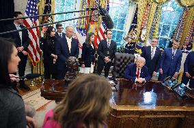 President Trump Signs Executive Orders at the White House
