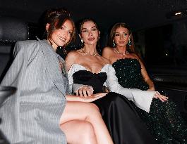Cannes Michelle Keegan, Amy May Jackson, Mimi Keene leave Hotel Martinez MP